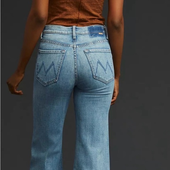 MOTHER The Fly Cut Tomcat Roller High-Rise Wide-Leg Jeans -Crashing.NWT. Size 31 - Picture 3 of 8